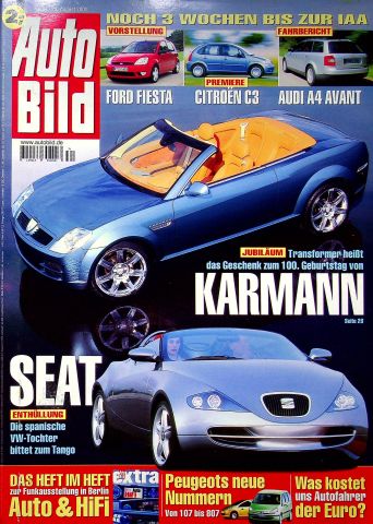 Deckblatt Auto Bild (34/2001)